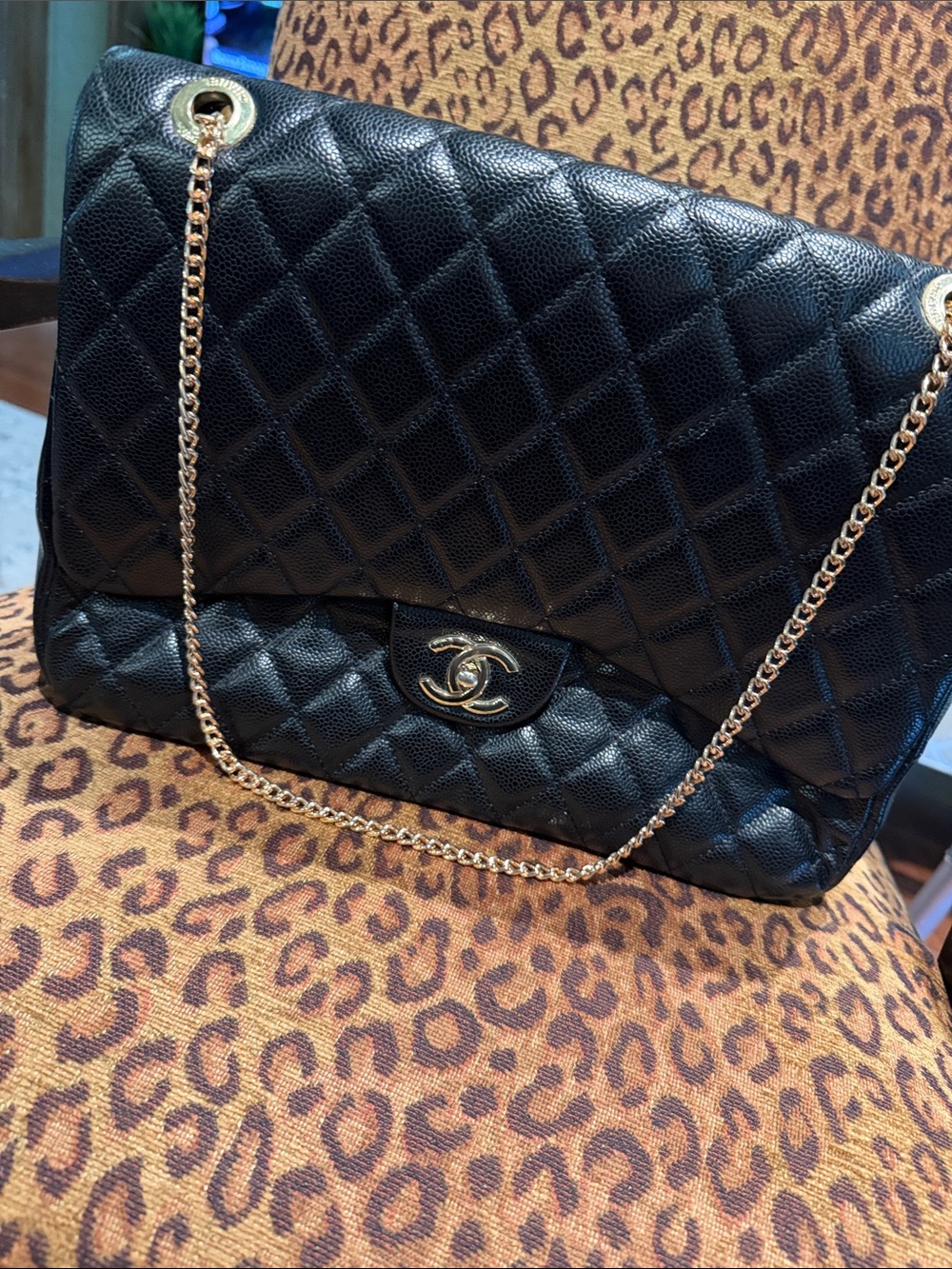 Beautiful Vegan Oversized Chain Strap Bag